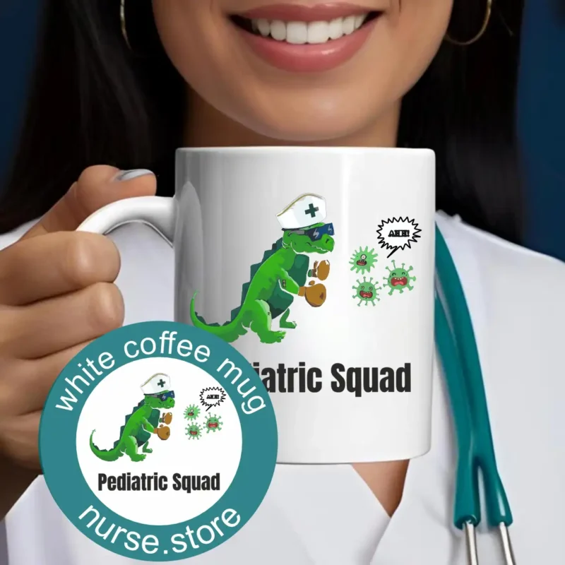 Mikrop Avcısı Dinozor - "AHH!" Diyen Mikroplarla Savaşan Sağlıkçı Kupa Bardak